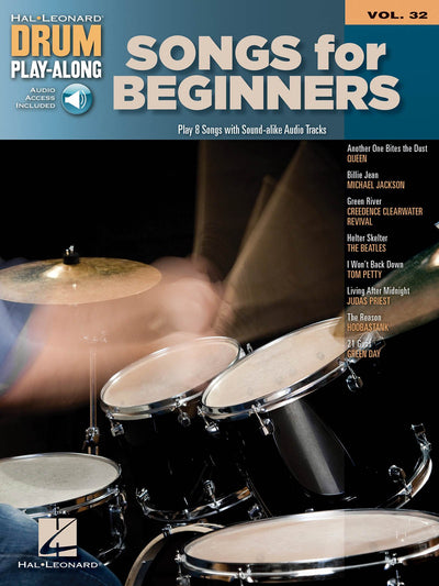 Songs for Beginners: Drum Play-Along Volume 32 (Drum Play-Along, 32)