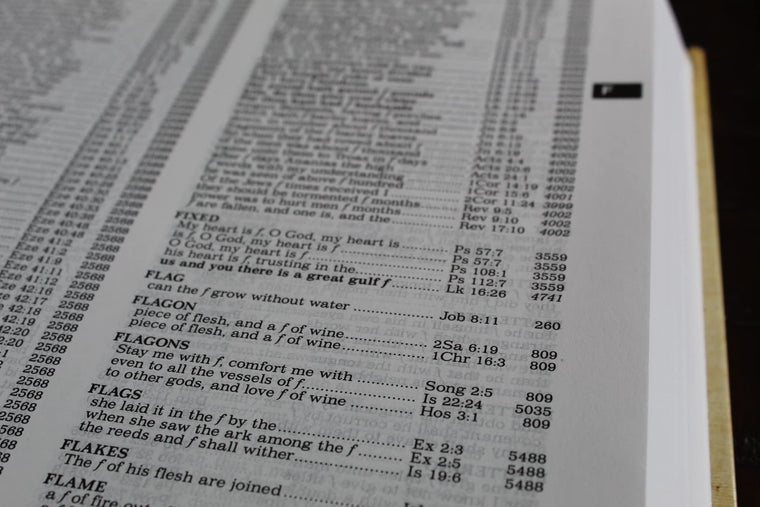 The New Strong's Exhaustive Concordance of the Bible: Every Word of the Bible Indexed, Large Print Edition — back cover