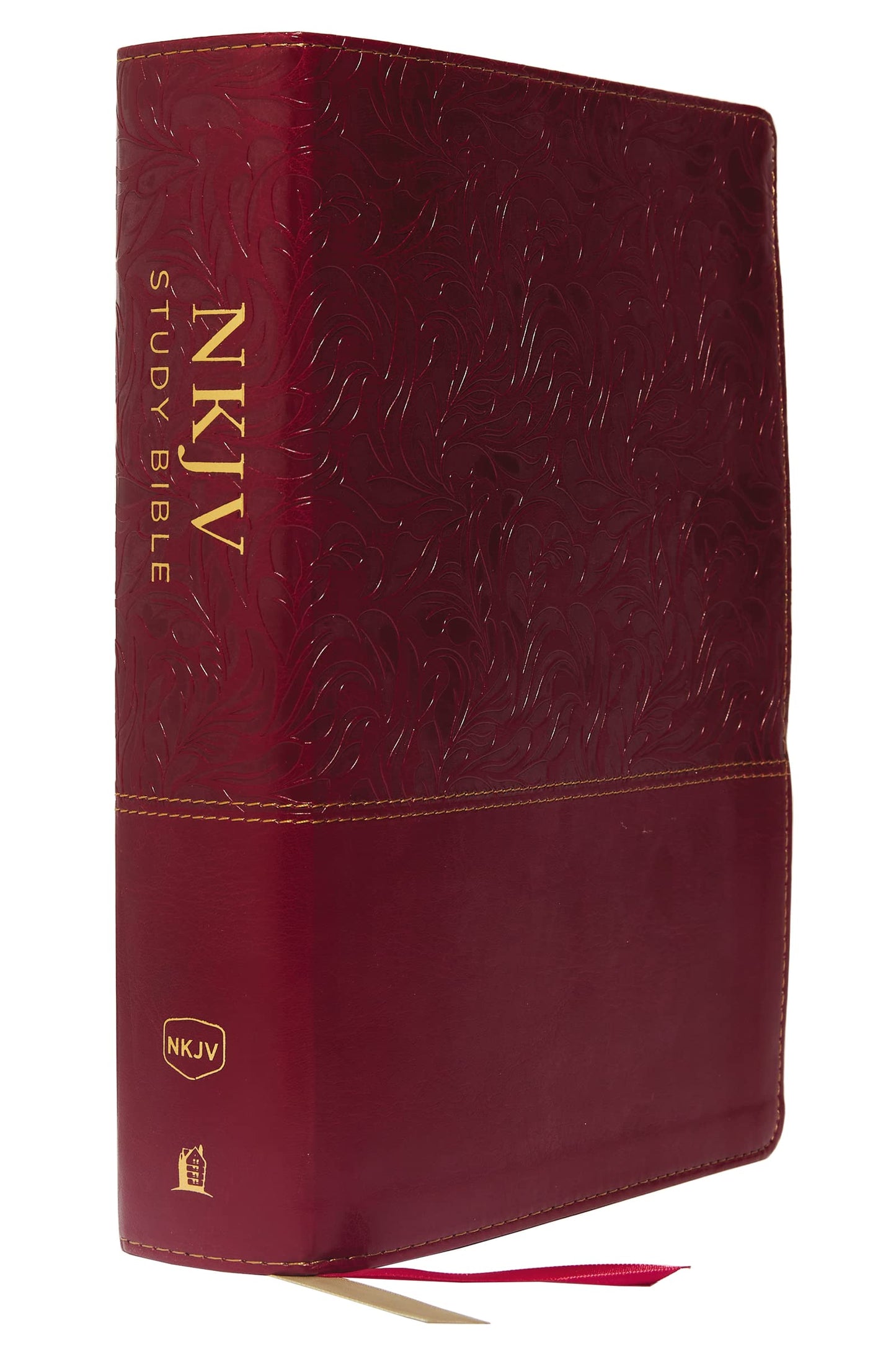 NKJV Study Bible, Leathersoft, Red, Full-Color, Thumb Indexed, Comfort Print: The Complete Resource for Studying God?s Word