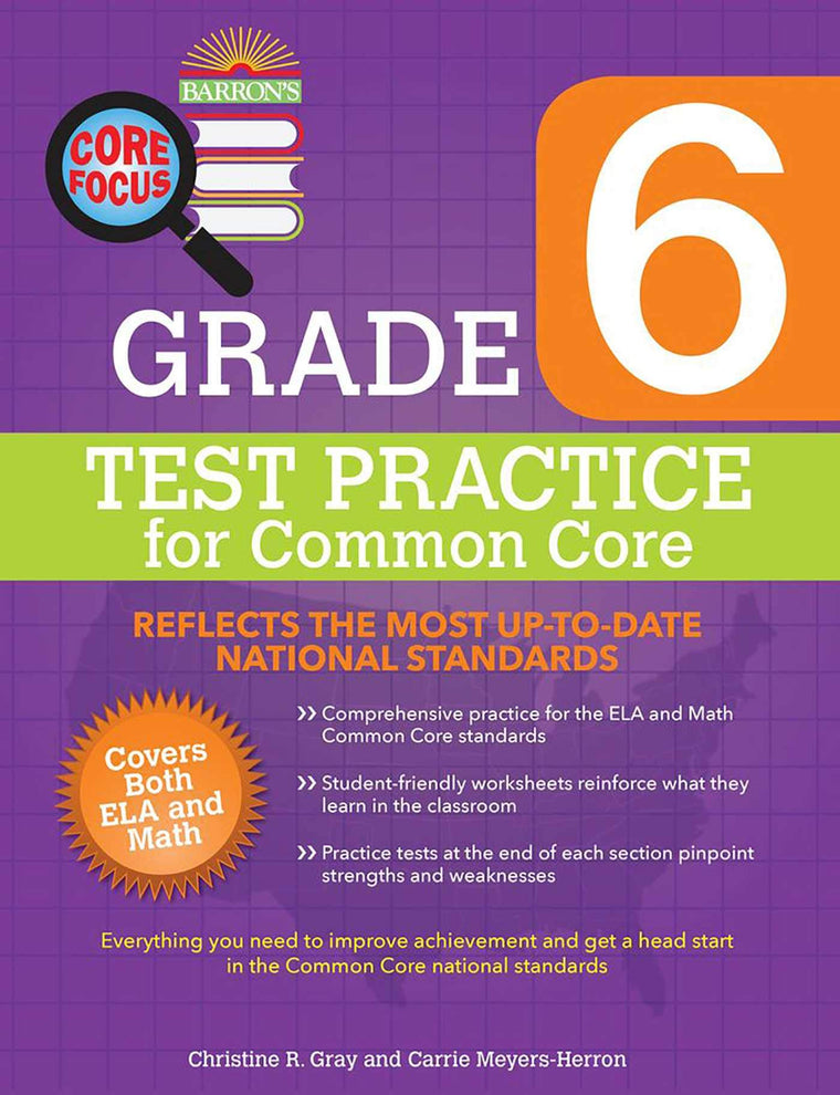 Core Focus Grade 6: Test Practice for Common Core (Barron's Test Prep)