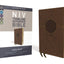 NIV, Thinline Reference Bible (Deep Study at a Portable Size), Large Print, Leathersoft, Brown, Red Letter, Comfort Print