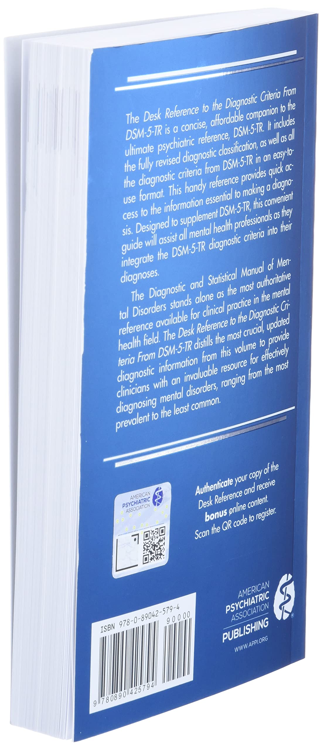 Desk Reference to the Diagnostic Criteria from Dsm-5-Tr(r)