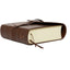 NKJV, Journal the Word Bible, Large Print, Premium Leather, Brown, Red Letter: Reflect on Your Favorite Verses