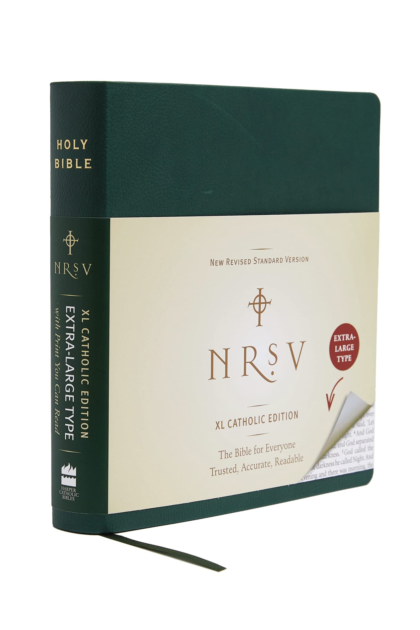 NRSV XL Catholic Edition Hardcover Green by Zondervan