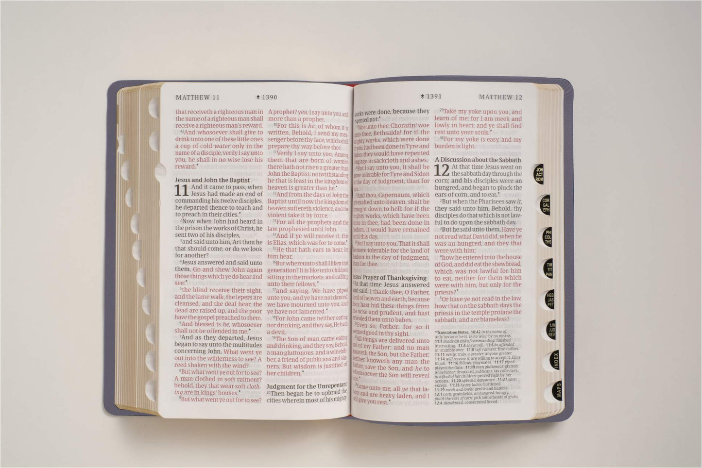 KJV Personal Size Giant Print Holy Bible (Red Letter, LeatherLike, Peony Lavender, Indexed): Includes Free Access to the Filament Bible App Delivering ... Notes, Devotionals, Worship Music, and Video