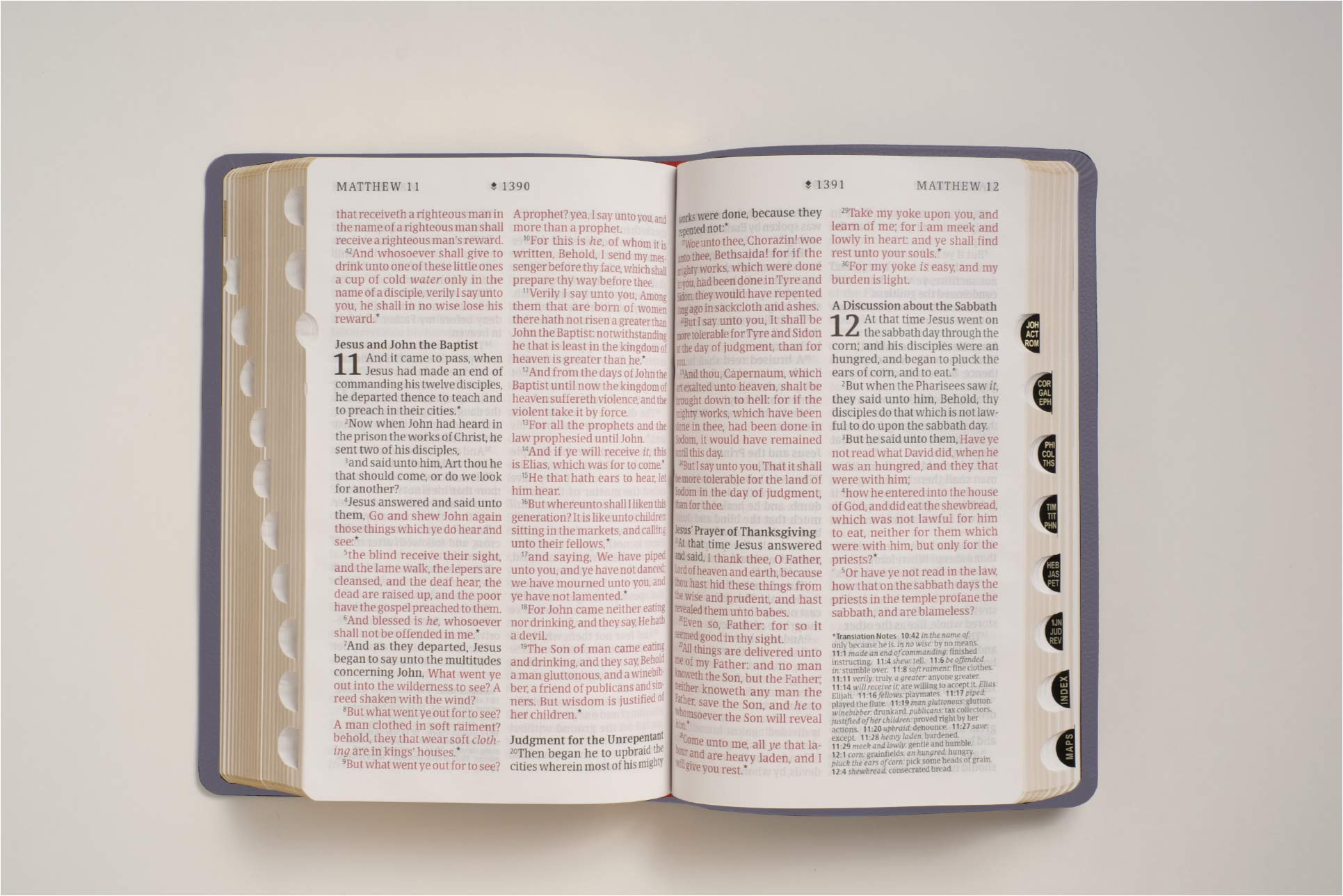 KJV Personal Size Giant Print Holy Bible (Red Letter, LeatherLike, Peony Lavender, Indexed): Includes Free Access to the Filament Bible App Delivering ... Notes, Devotionals, Worship Music, and Video