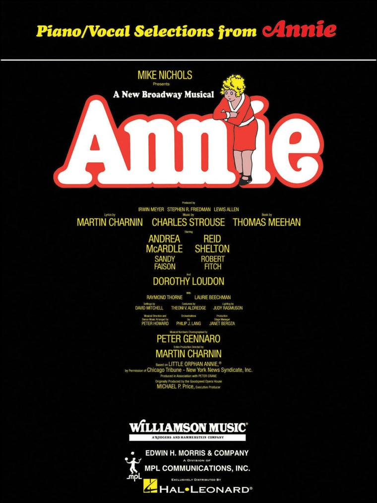 Annie - Broadway Musical Songbook by Charles Strouse  Piano Vocal Guitar Sheet Music for Medium Level Players  Official Theatre Score Arrangements  Musical Performance and Practice Resource