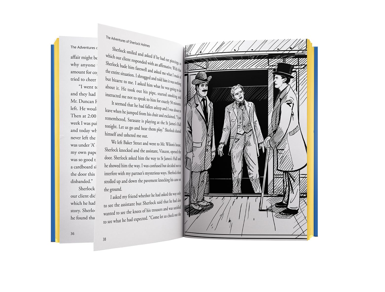 The Adventures of Sherlock Holmes : illustrated Abridged Children Classics English Novel with Review Questions