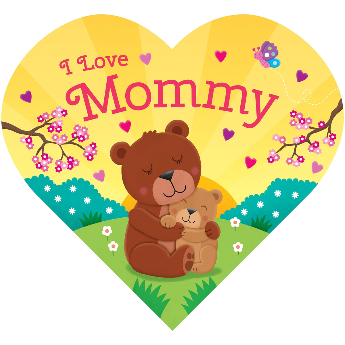 I Love Mommy-Adorable Animals Illustrate the Special Bond between Mommy and Child in this Heart-Shaped Board Book
