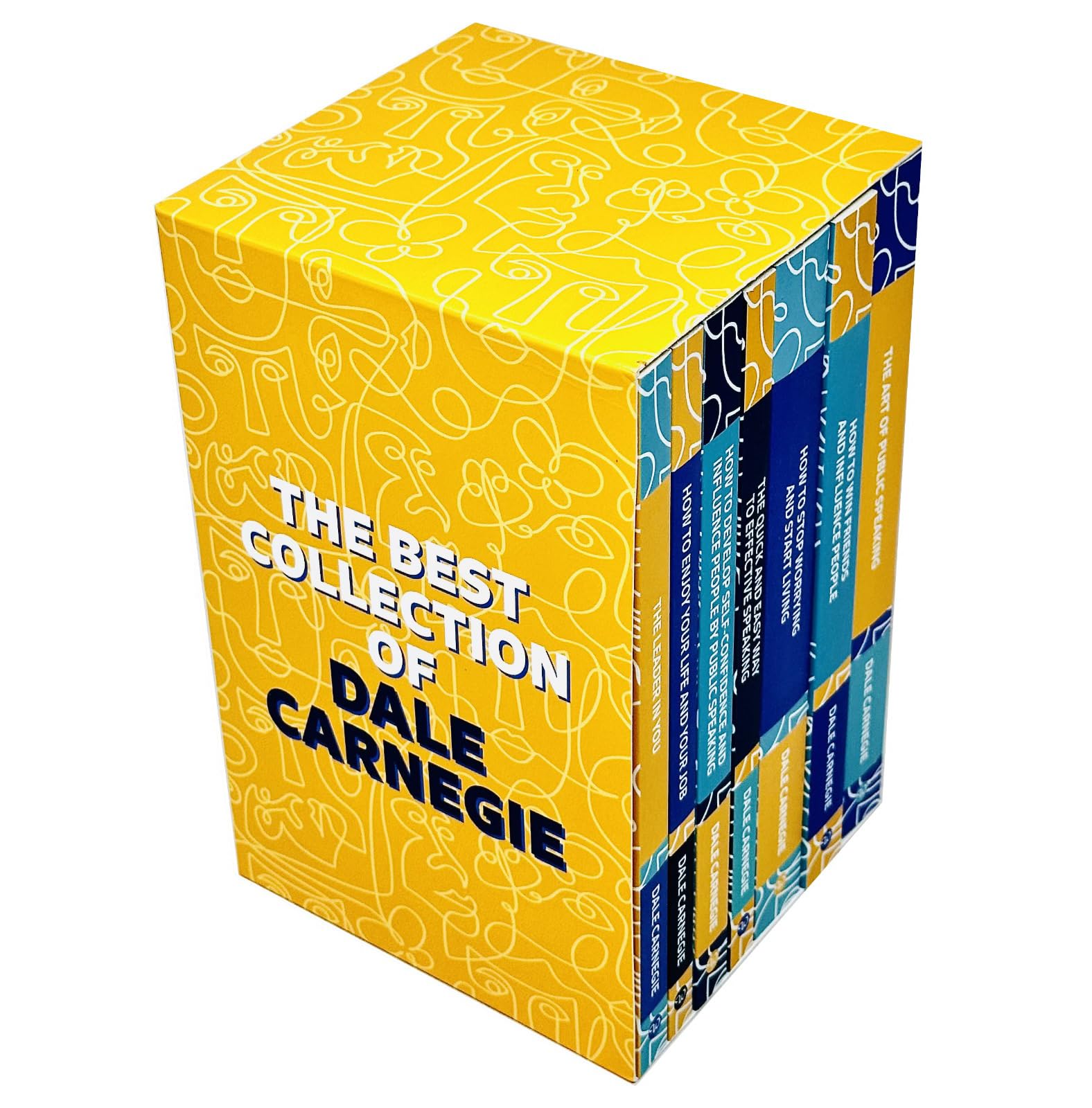 Dale Carnegie Collection 7 Books Set (The Art of Public Speaking, How To Stop Worrying And Start Living, Quick And Easy Way To Effective Speaking, How To Enjoy Your Life and Job, Leader in You)