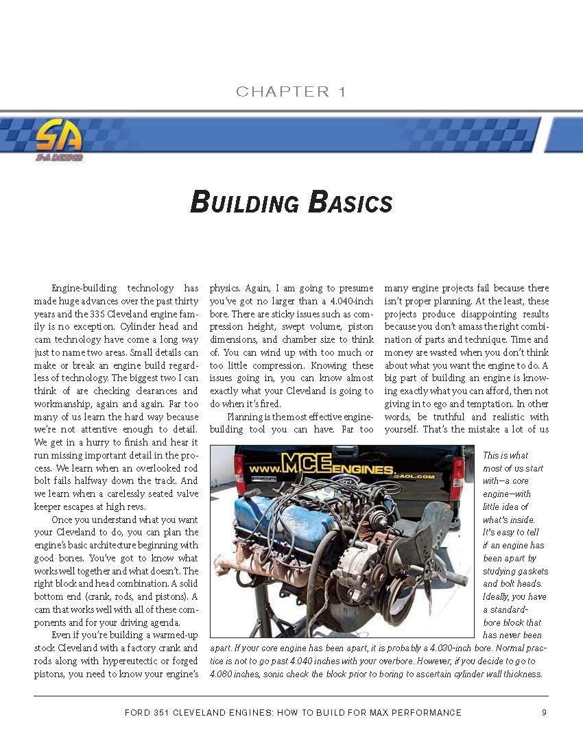 Ford 351 Cleveland Eng: HTB for Max Perf: How to Build for Max Performance