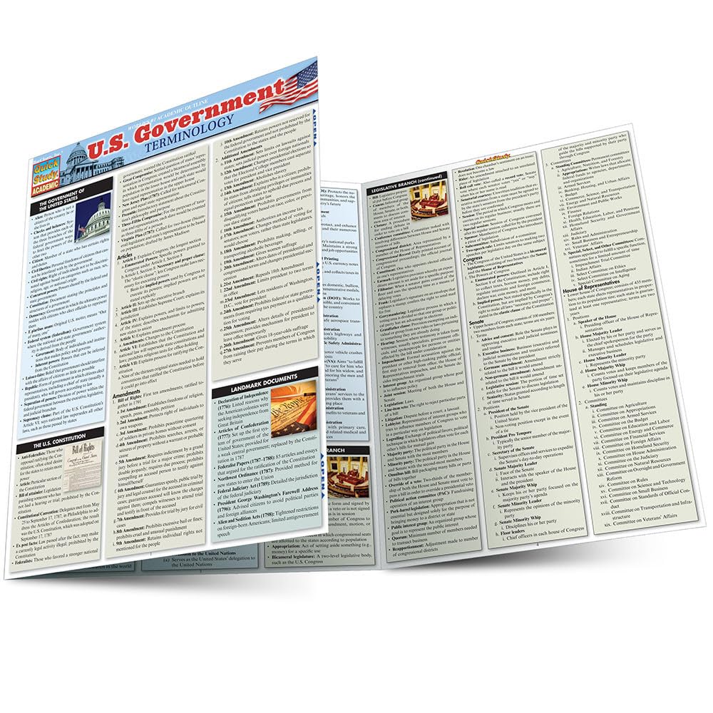 U.S. Government Terminology: QuickStudy Laminated Reference Guide