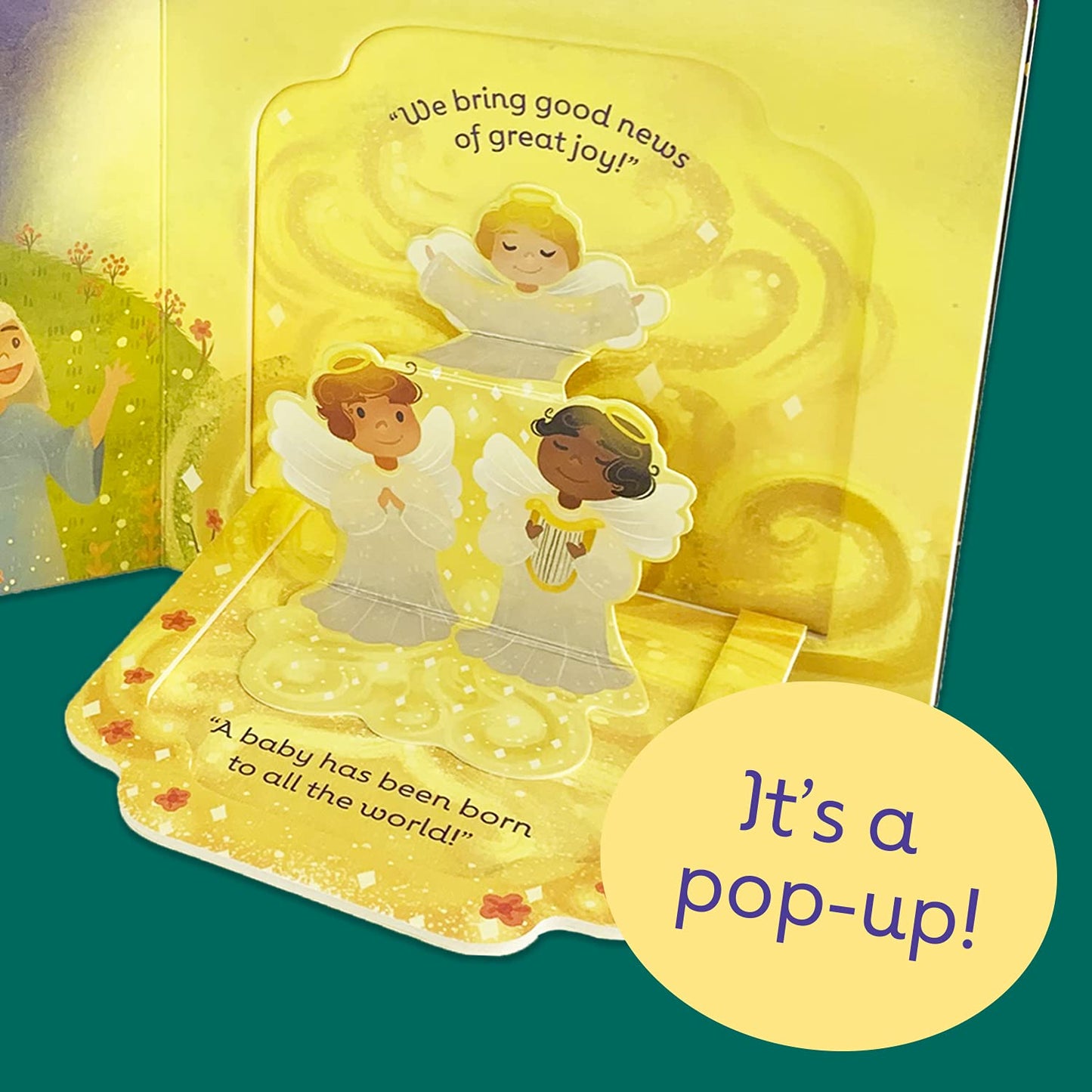 The First Christmas: Lift-a-Pop Pop-Up Nativity Board Book for Christians to Celebrate the Birth of Baby Jesus - Holiday Gift For Babies and Toddlers (Little Sunbeams)