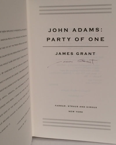 John Adams: Party of One
