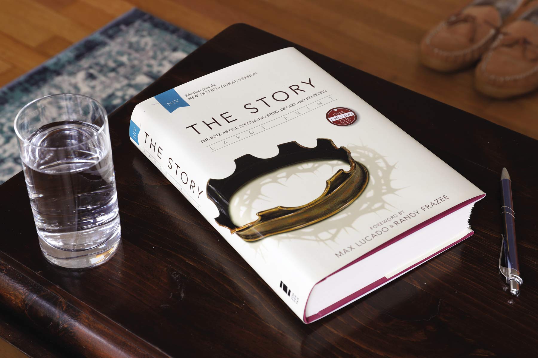 NIV, The Story, Large Print, Hardcover: The Bible as One Continuing Story of God and His People