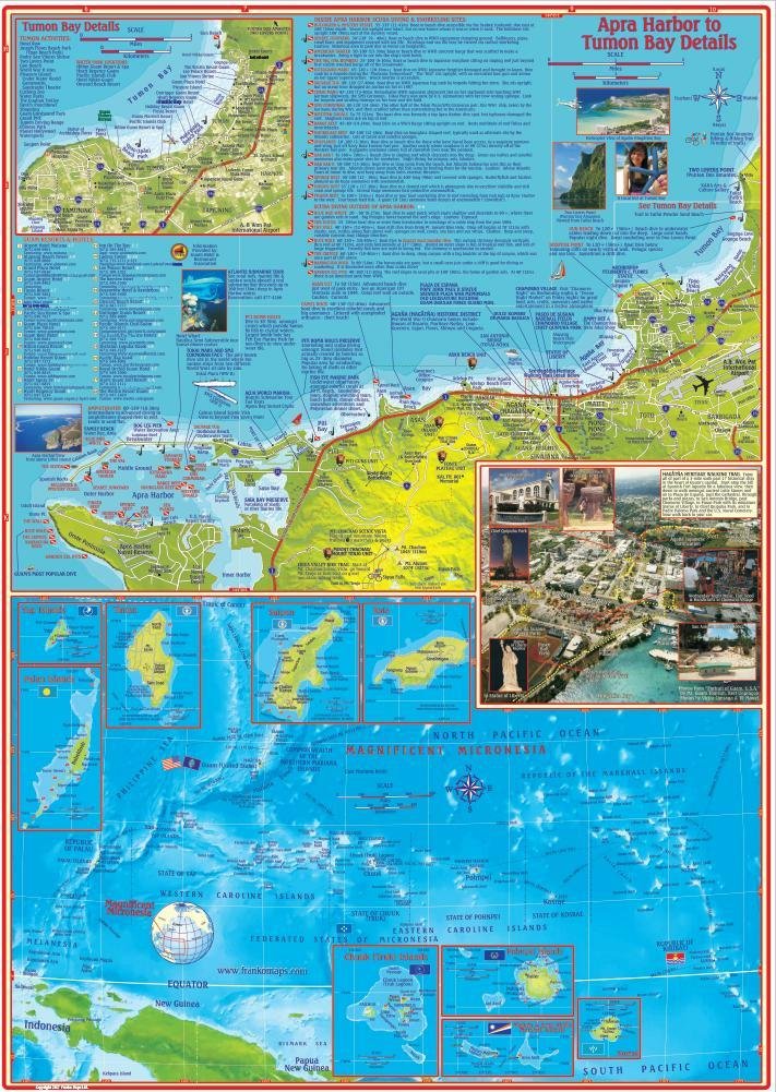 Guam Adventure & Dive Guide Franko Maps Waterproof Map