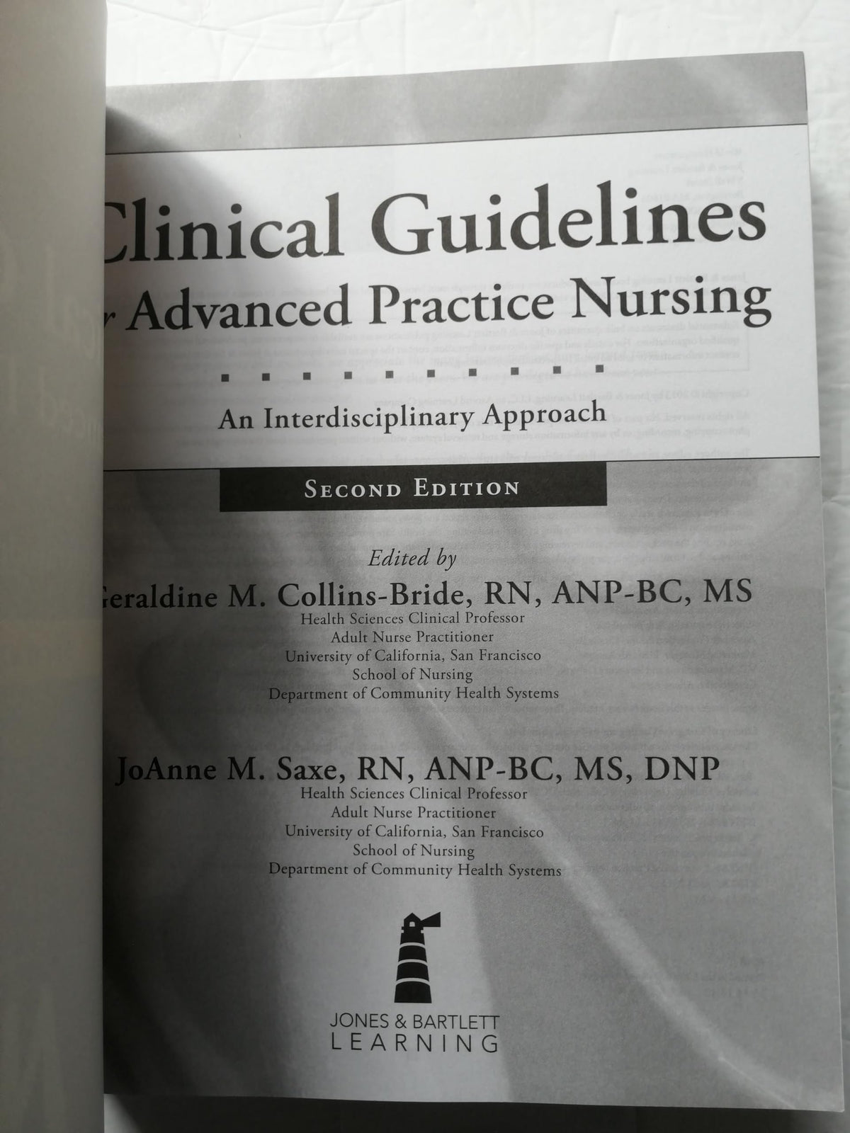 Clinical Guidelines For Advanced Practice Nursing: An Interdisciplinary Approach