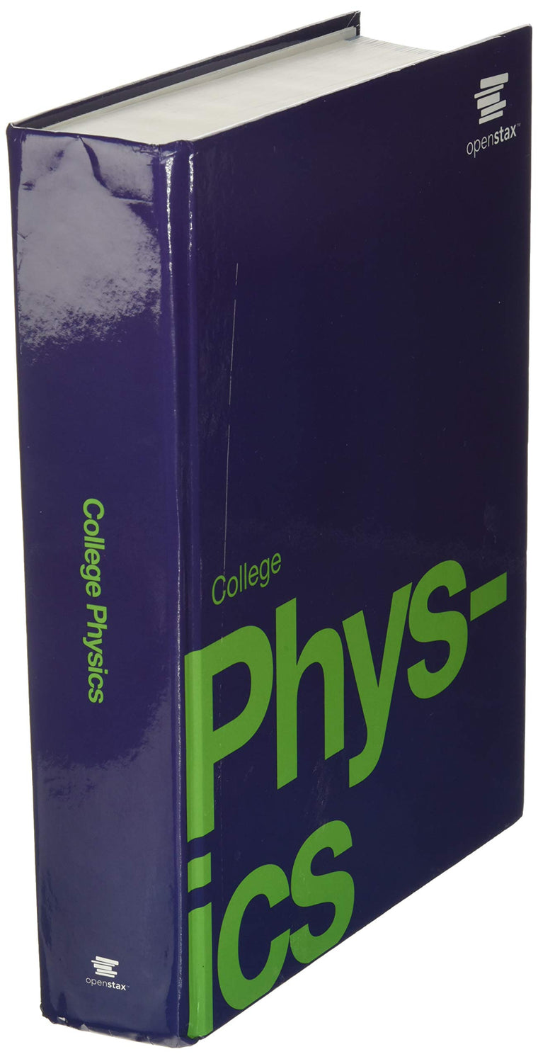College Physics by OpenStax (hardcover version, full color) — back cover