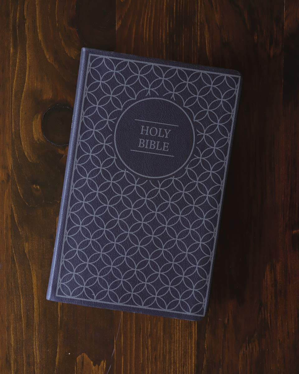 NIV Value Thinline Bible Leathersoft Gray/Black Comfort Print