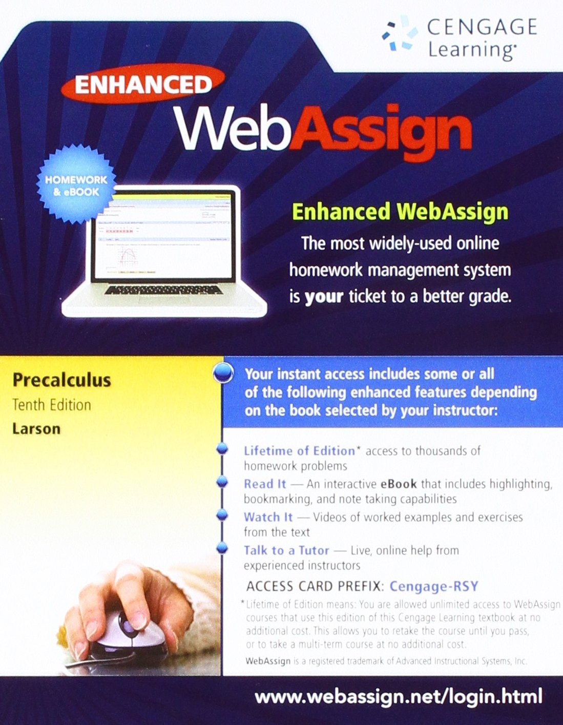 Bundle: Precalculus, Loose-leaf Version, 10th + WebAssign, Single-Term Printed Access Card