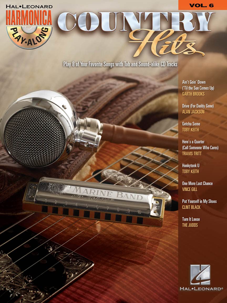 Country Hits: Harmonica Play-Along Volume 6