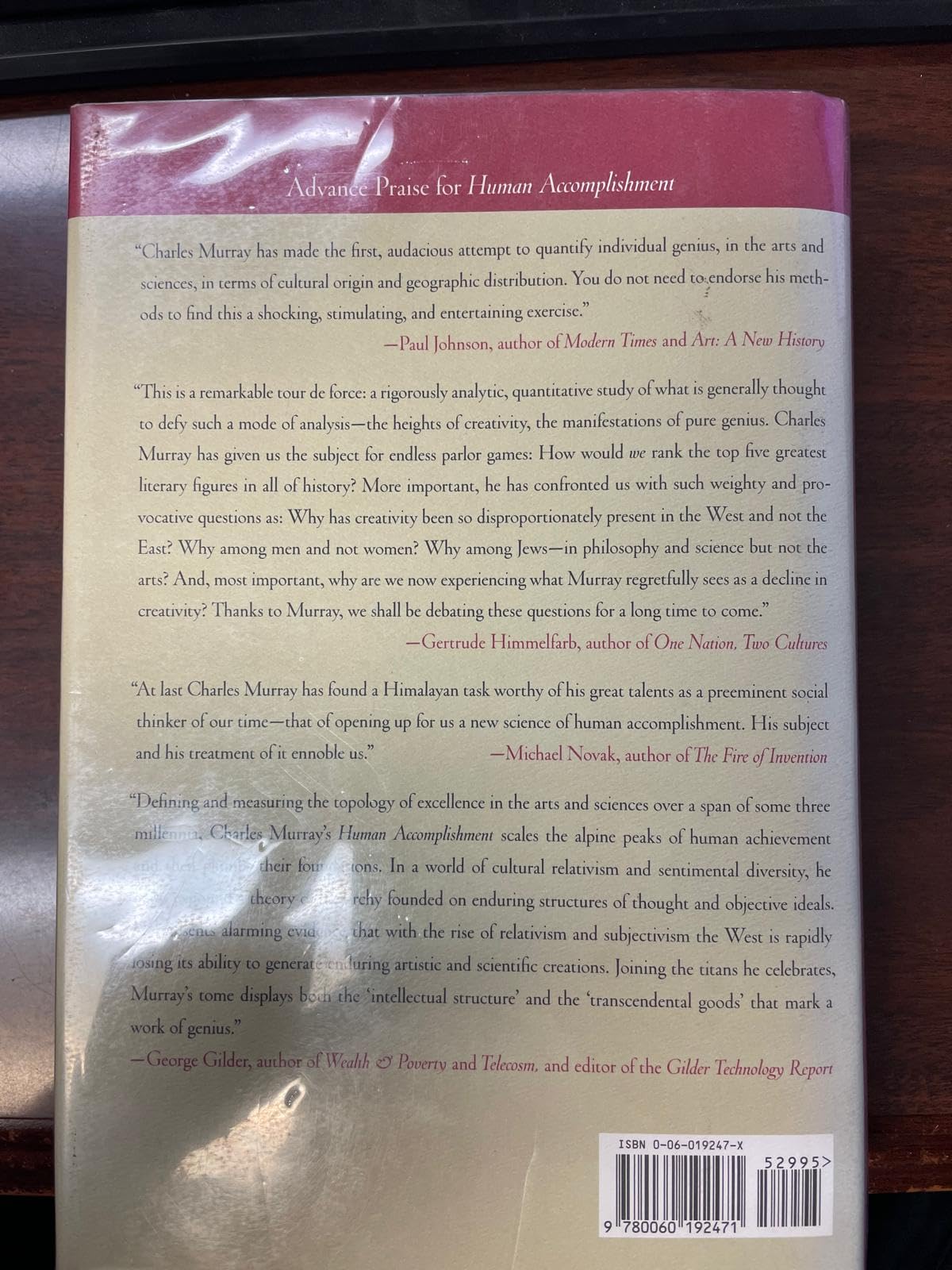 Human Accomplishment: The Pursuit of Excellence in the Arts