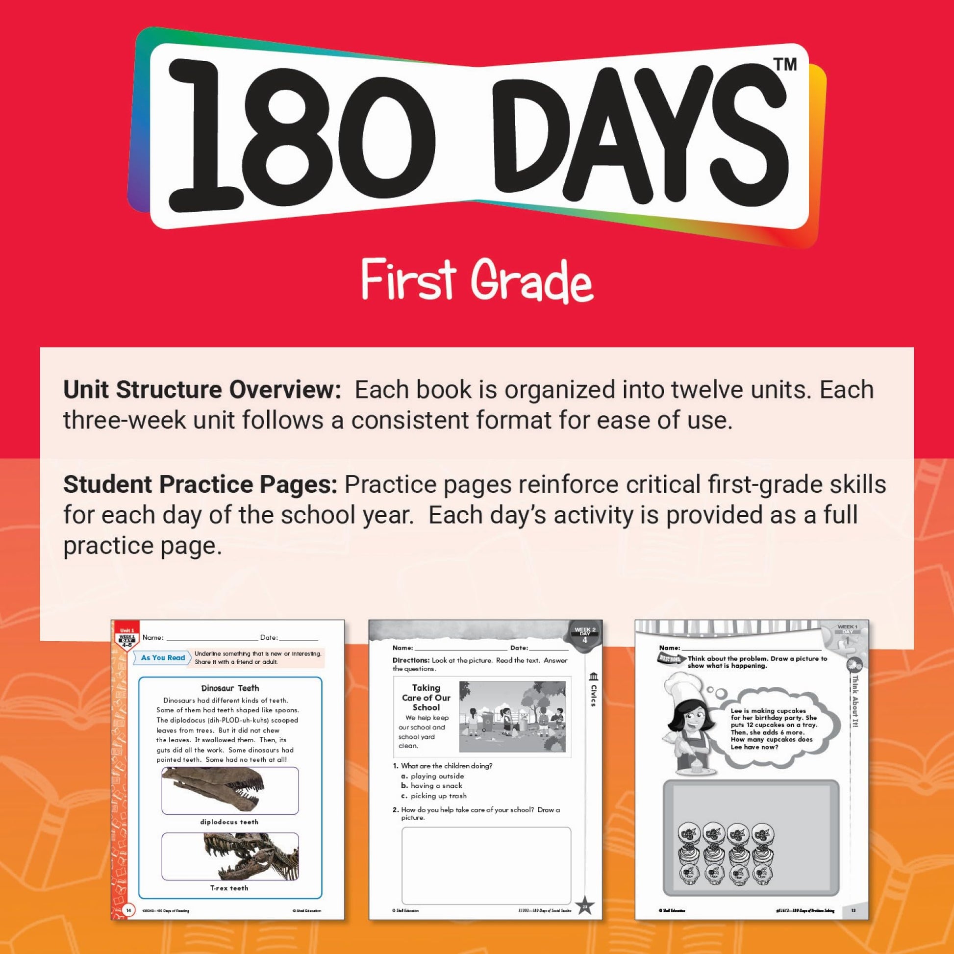 180 Days: Social Studies for First Grade: Practice, Assess, Diagnose