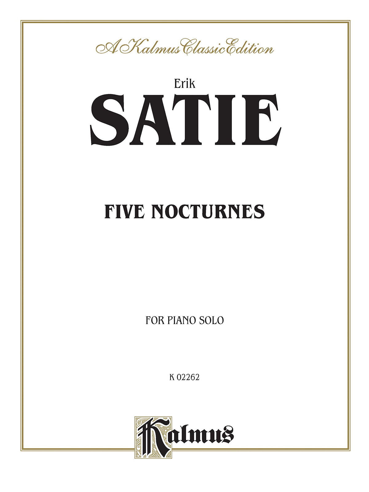 Five Nocturnes (Kalmus Edition)