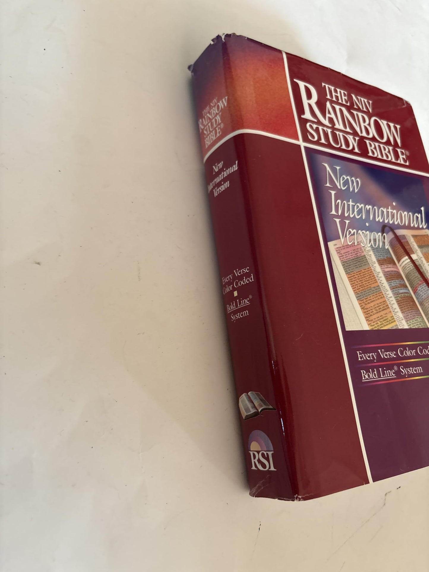 New International Version Rainbow Study Bible/Burgundy