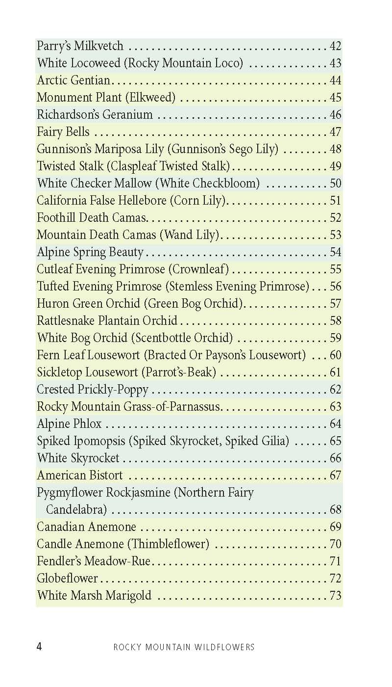 Rocky Mountain Wildflowers (Colorado Mountain Club Pack Guide)