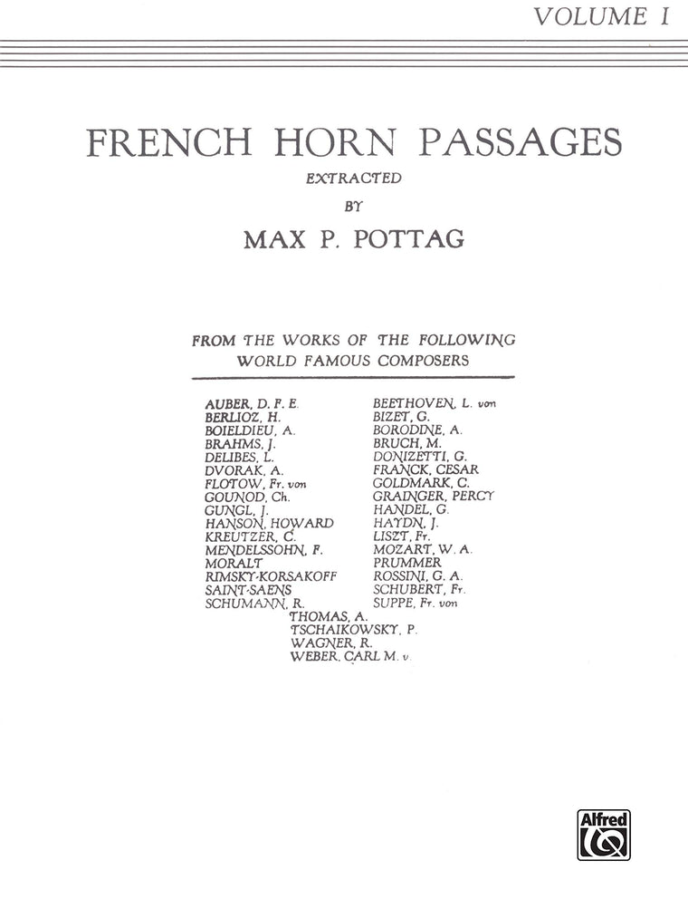 French Horn Passages, Vol 1