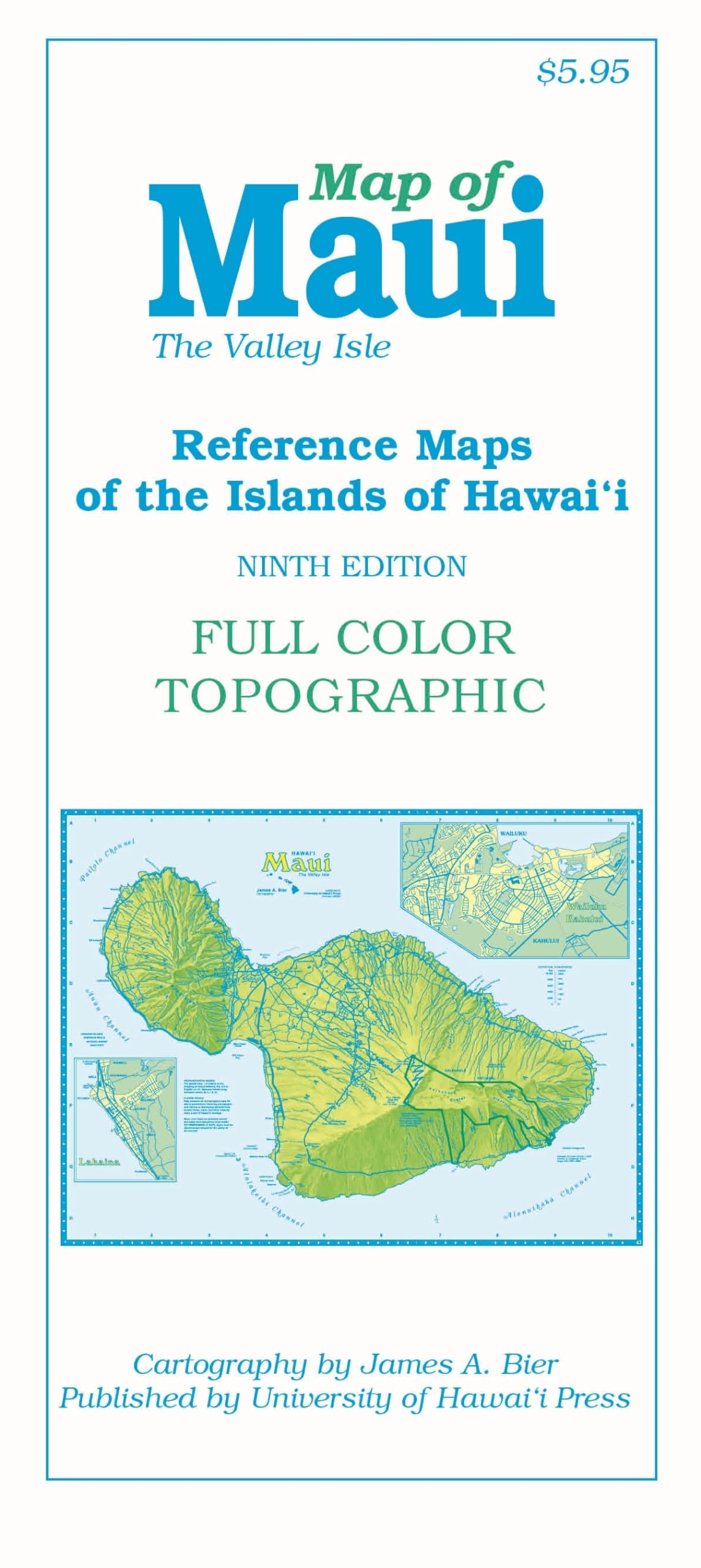 Map of Maui: The Valley Isle (Reference Maps of the Islands of Hawaii)