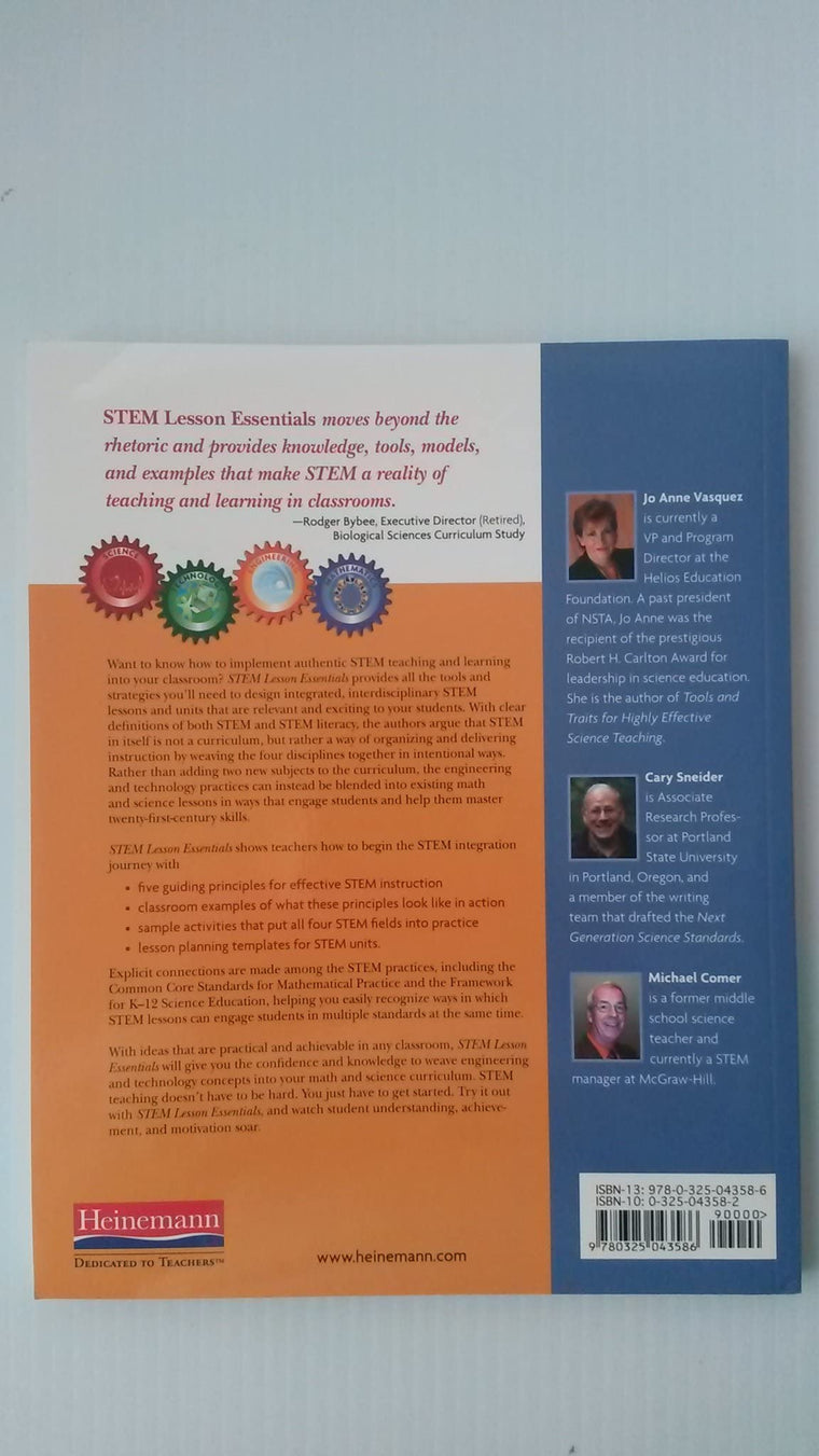 STEM Lesson Essentials, Grades 3-8: Integrating Science, Technology
