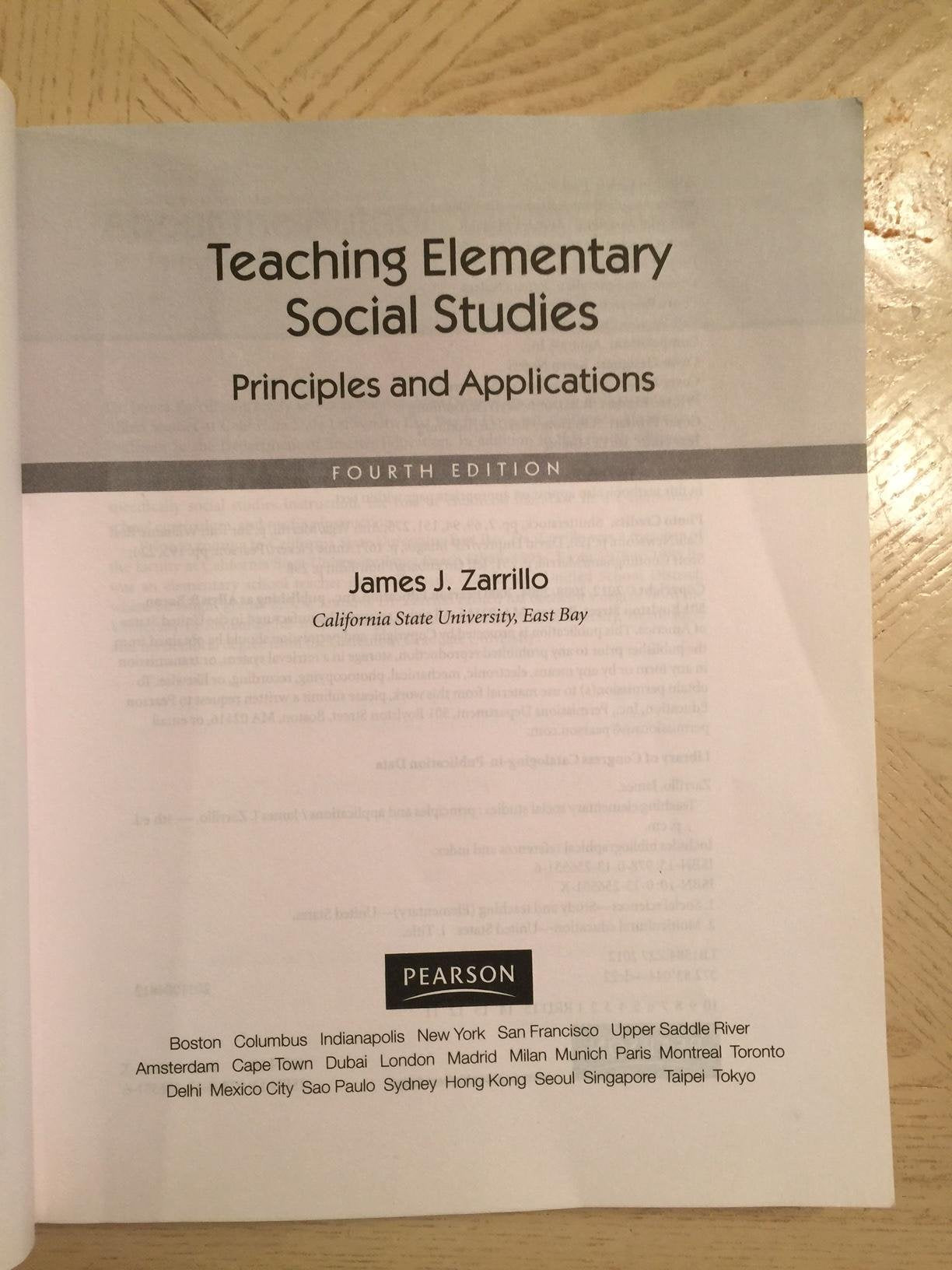 Teaching Elementary Social Studies: Principles and Applications