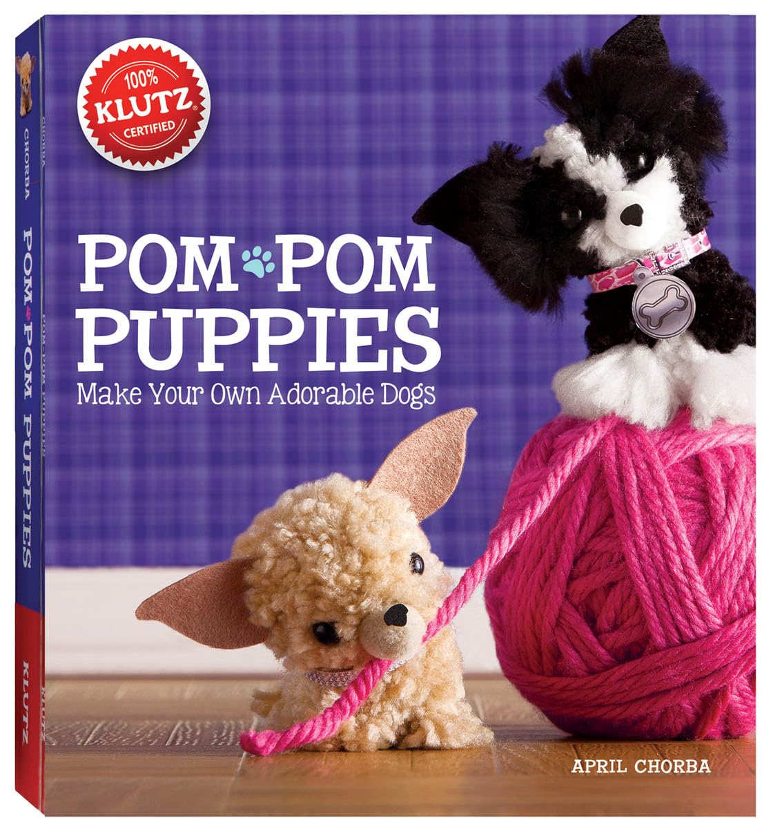 Klutz Pom-Pom Puppies Craft Kit, 8" Length x 1.5" Width x 9"