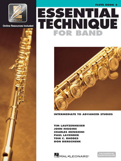 Essential Elements For Band - Flute Book 3 with EEi Online Resources  Flute Method Songbook and Sheet Music for School Band Students and Teachers  Intermediate to Advanced Studies