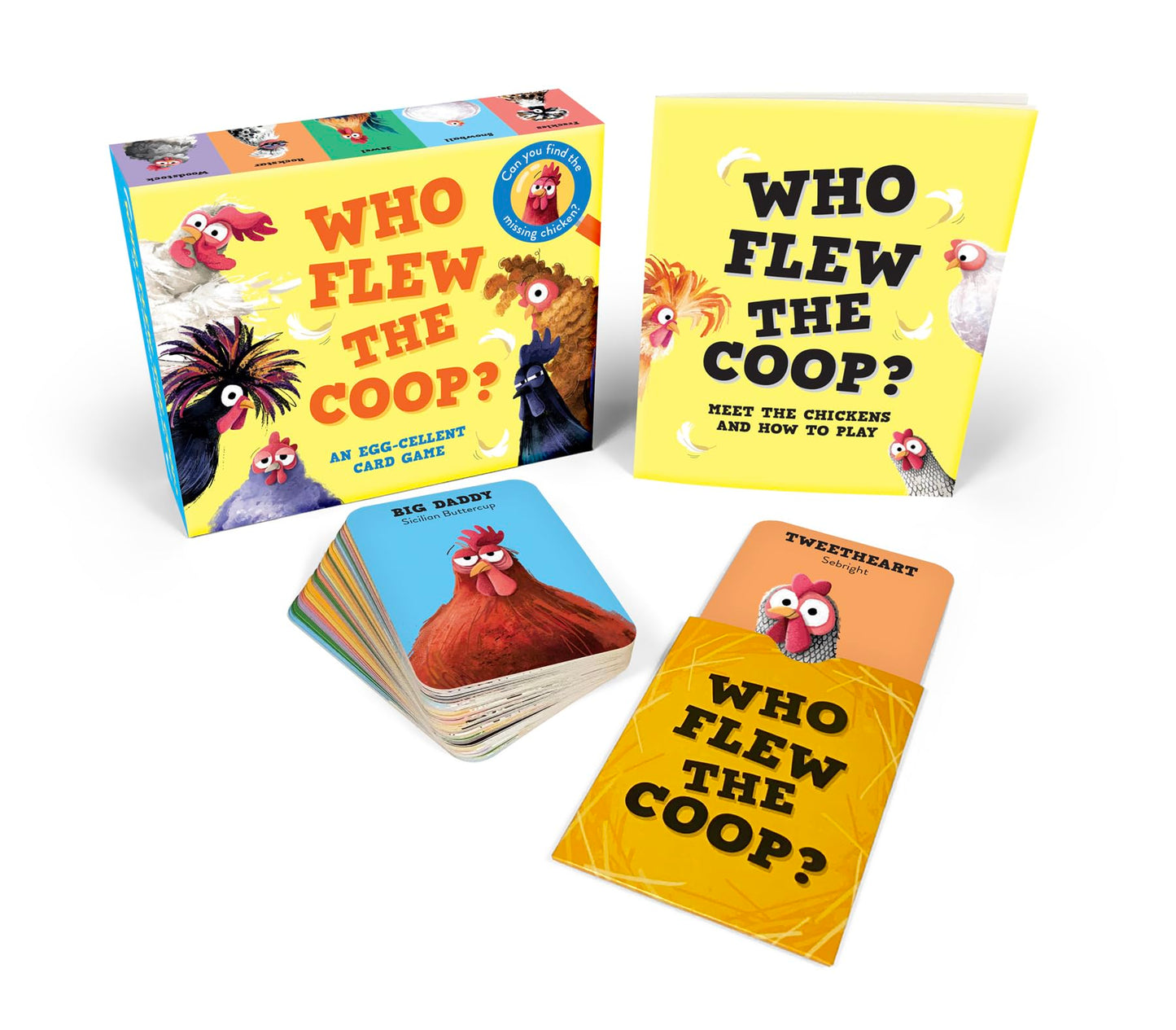 Who Flew the Coop?: An Egg-cellent Card Game: Can you find the missing chicken?
