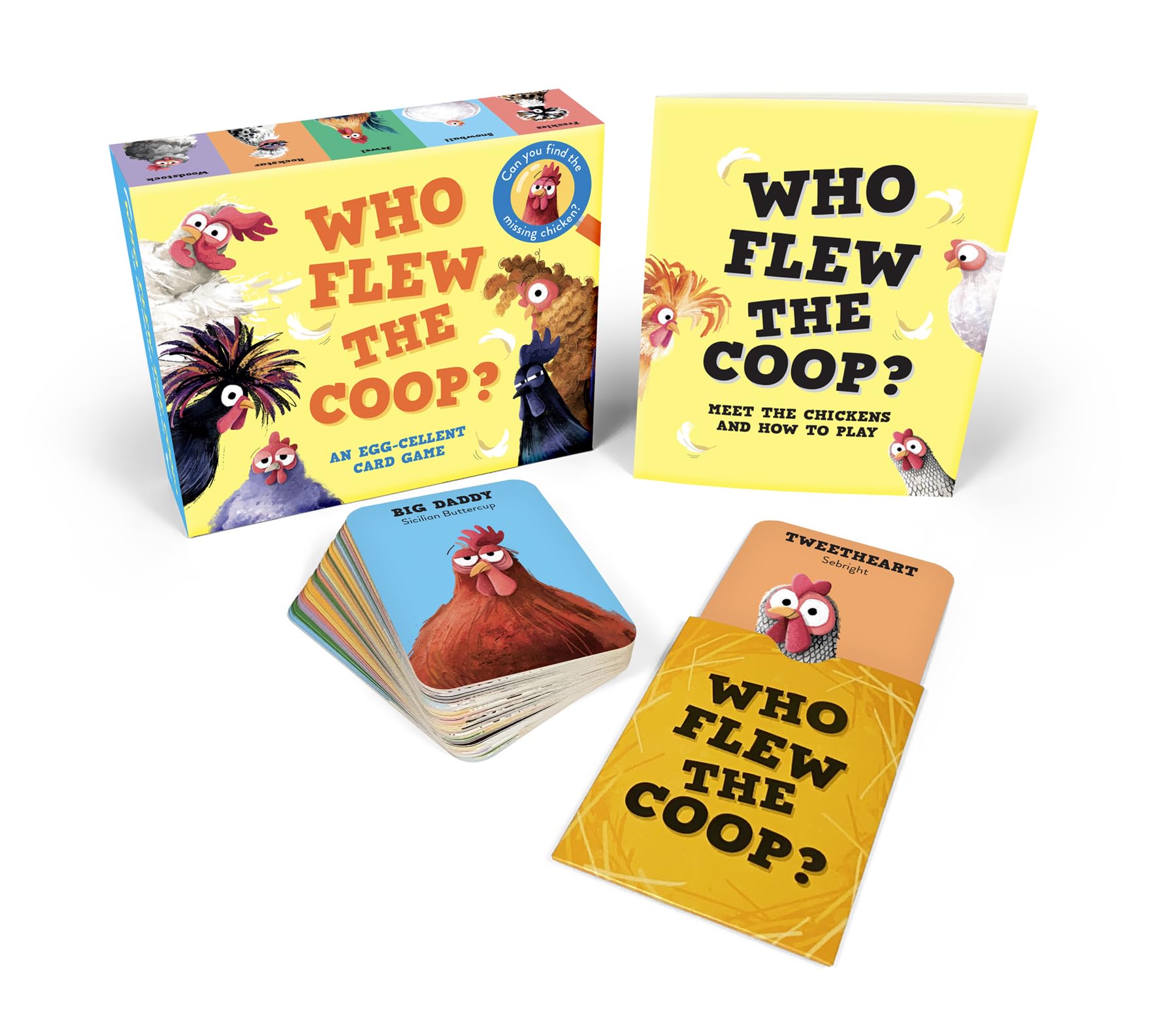 Who Flew the Coop?: An Egg-cellent Card Game: Can you find the missing chicken?