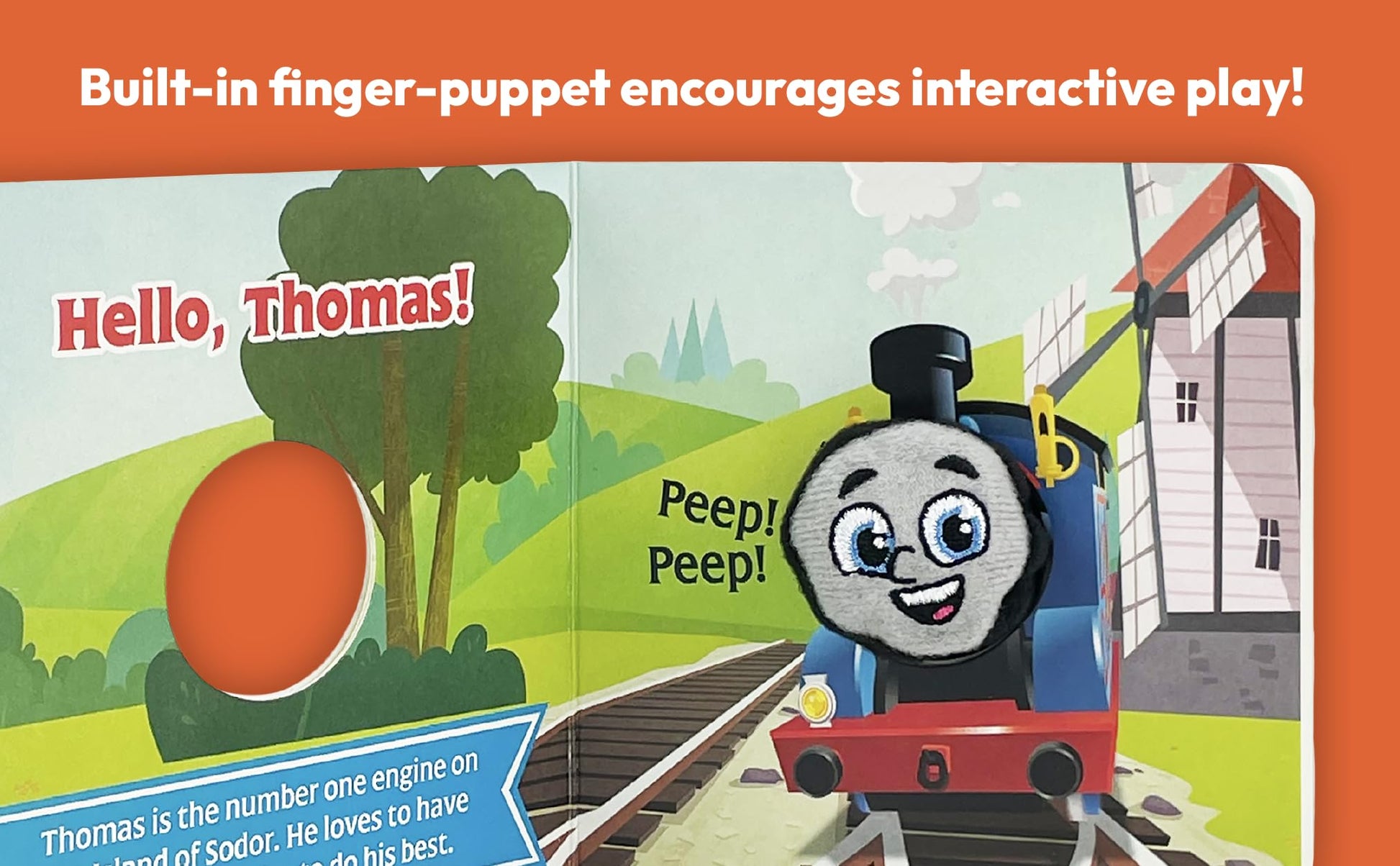 Hello, Thomas! Thomas the Tank Engine Children's Finger Puppet Board Book, Ages 1-4 (Thomas & Friends)