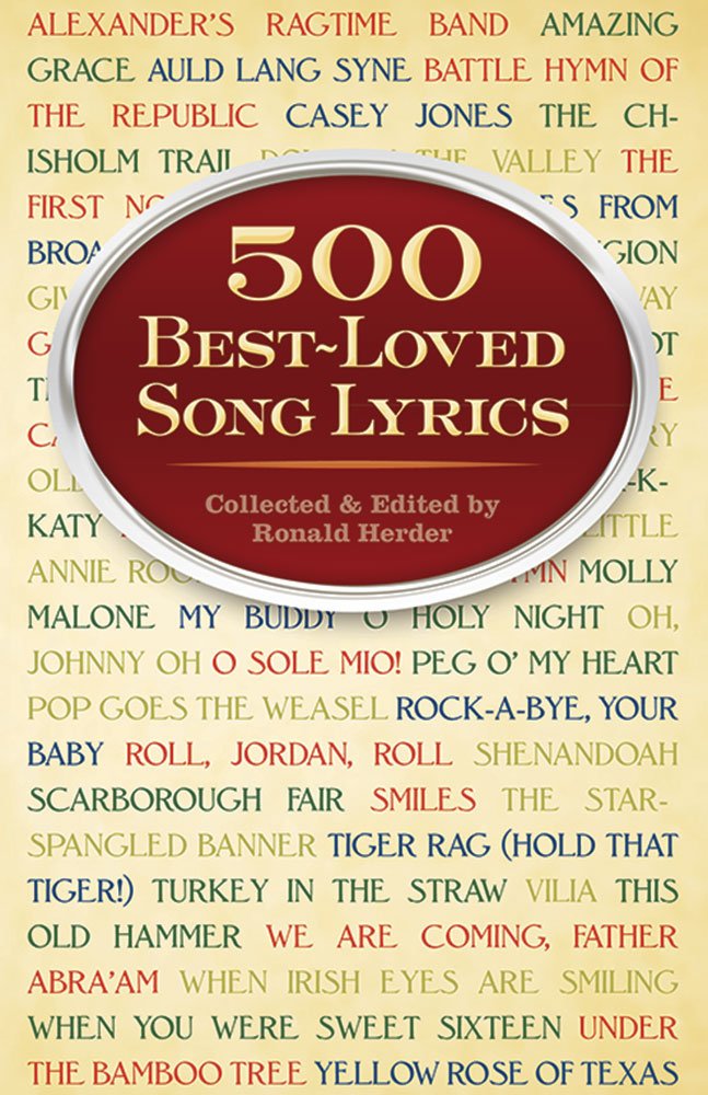 500 Best-Loved Song Lyrics (Dover Song Collections)