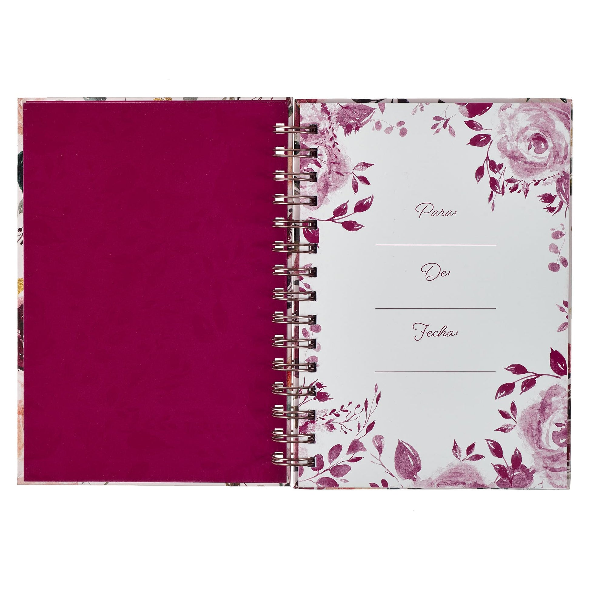 Diario Espiral Rosado Floral Los Planes Jer. 29:11 (Spanish Edition)