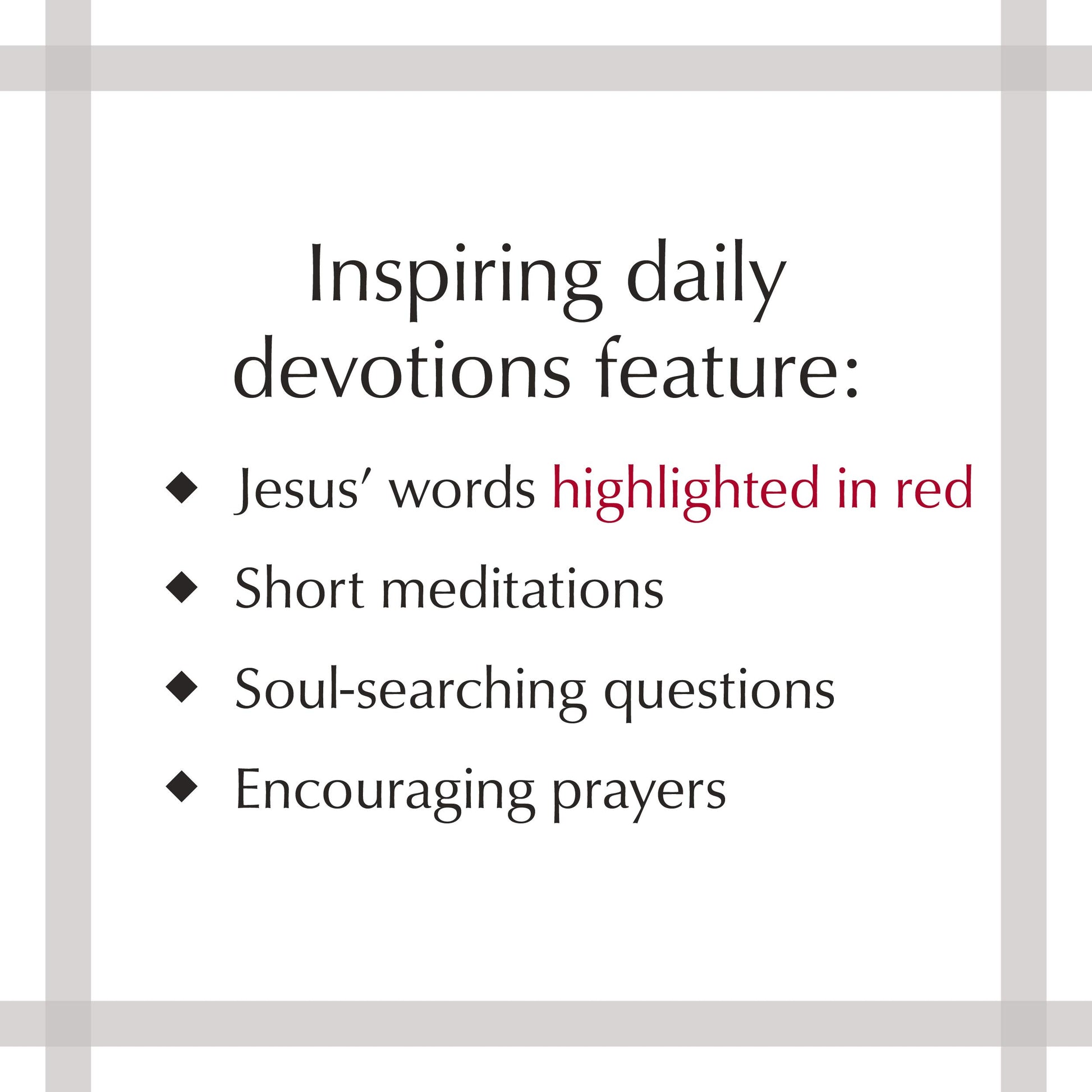 Jesus in Red: 365 Meditations on the Words of Jesus (Imitation Leather) - Daily Motivational Devotions for All Ages, Authored by Ray Comfort, Perfect Gift for Friends, Family, Birthdays, Holidays, and More.