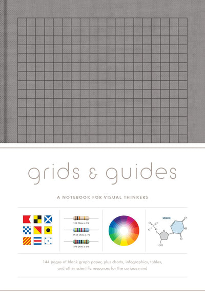 Grids & Guides (Gray): A Notebook for Visual Thinkers (Blank Deluxe Clothbound Journal with Grid, Dot, and Graph Patterns, Great Gift for Designers, Architects, and Creative Directors)
