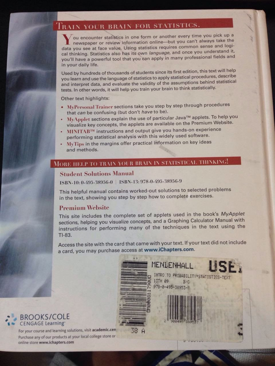 Introduction to Probability and Statistics (Available 2010 Titles Enhanced Web Assign)