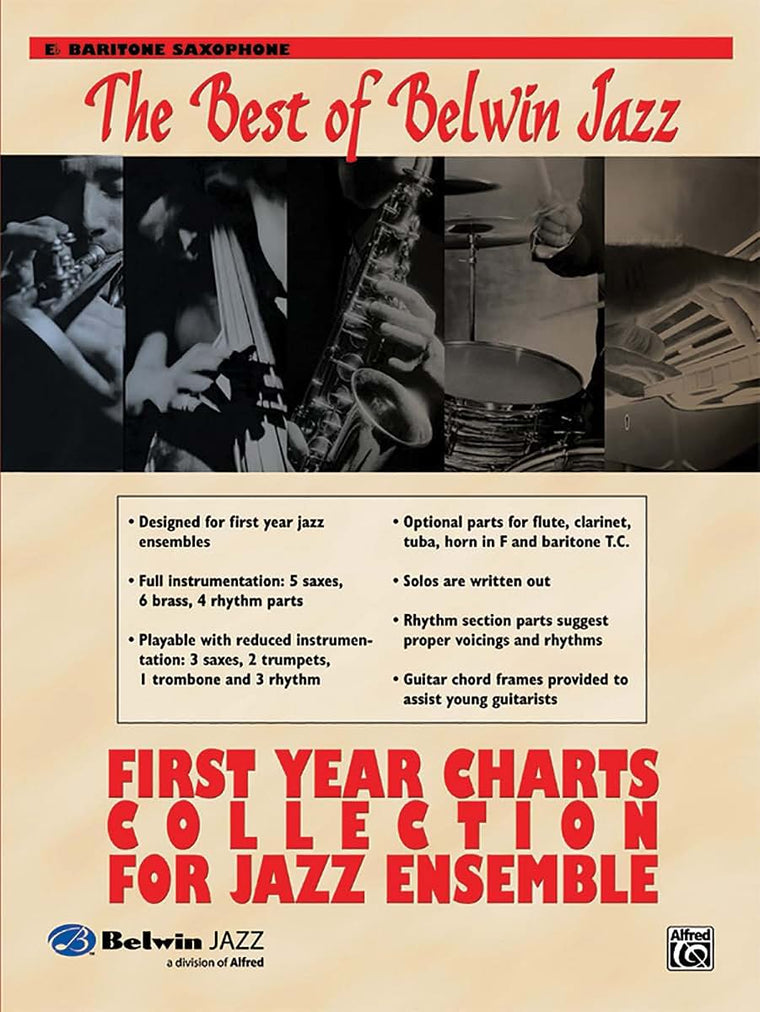 First Year Charts Collection for Jazz Ensemble: E-flat Baritone Saxophone