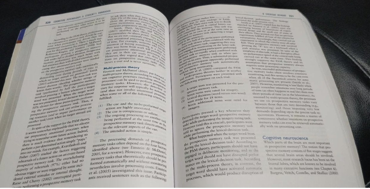 Cognitive Psychology: A Student's Handbook, 6th Edition