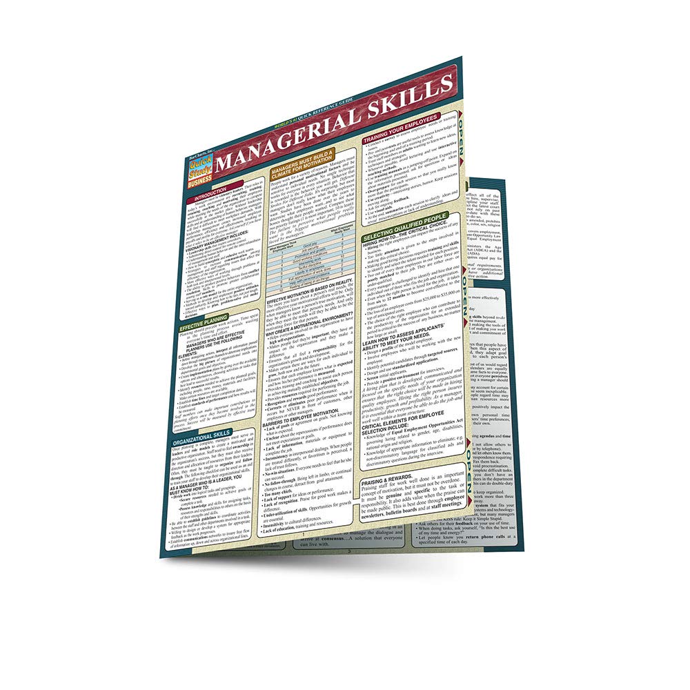 Managerial Skills (Quickstudy Reference Guides - Academic)