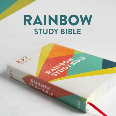 KJV Rainbow Study Bible, Hardcover, KJV Holy Bible, Black Letter, Pure Cambridge Text, Color Coded, Bible Study Helps, Reading Plans, Full-Color Maps, Easy to Read Bible MCM Type