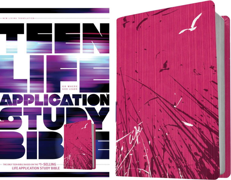 Tyndale NLT Teen Life Application Study Bible (LeatherLike, Pink), NLT Study Bible with Notes and Features, Full Text New Living Translation