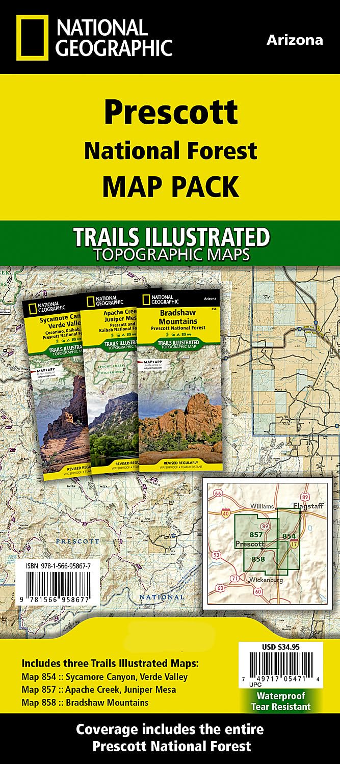 Prescott National Forest [Map Pack Bundle] (National Geographic Trails Illustrated Map)
